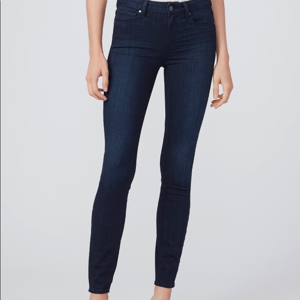 Paige Dark Wash Ankle Skinny Jeans | Size 32